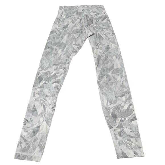 LULULEMON Wunder Under Hi-Rise Tight 28" Jasmine White Multi Yoga Gym Size 6 - Picture 6 of 8